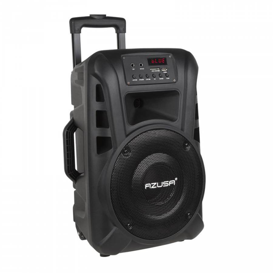 Boxa Audio Azusa Portabila , Conectivitate Prin Bluetooth , Frecventa 50 Hz - 20 Khz ,  Sensibilitate 93 +/- 3 Db ,  Port Usb, Radio Fm, Doua Microfoane Si Telecomanda, Negru