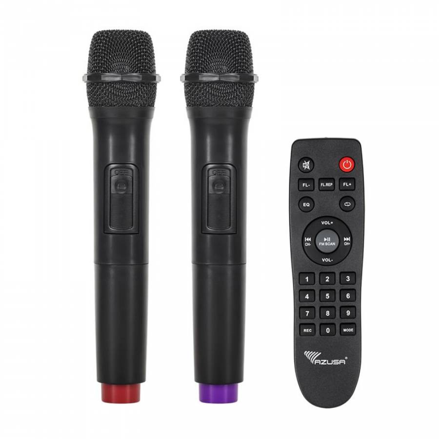 Boxa Audio Azusa Portabila , Conectivitate Prin Bluetooth , Frecventa 50 Hz - 20 Khz ,  Sensibilitate 93 +/- 3 Db ,  Port Usb, Radio Fm, Doua Microfoane Si Telecomanda, Negru