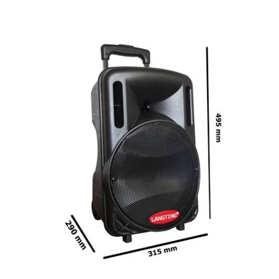 Boxa Audio Langting Portabila , Port  Usb , Card Microsd/tf , Aux , Microfon , 16 Ohmi , 50 W , Negru