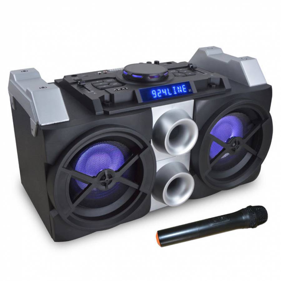Boxa Audio Portabila , Activa , Conectivitate Bluetooth , Lumini Pe Woofere Bass , Putere Rms 50 W , Frecventa 20hz- 20khz ,  Retea De Alimentare 220v , Li-ion , Material Abs , Negru