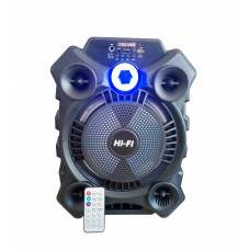 Boxa Audio Portabila Hi-fi , Conectare Bluetooth ,port Usb, Tf Card , Aux In , Jack 3,5mm , Atasare Microfon , Telecomanda , Curea De Umar , Negru