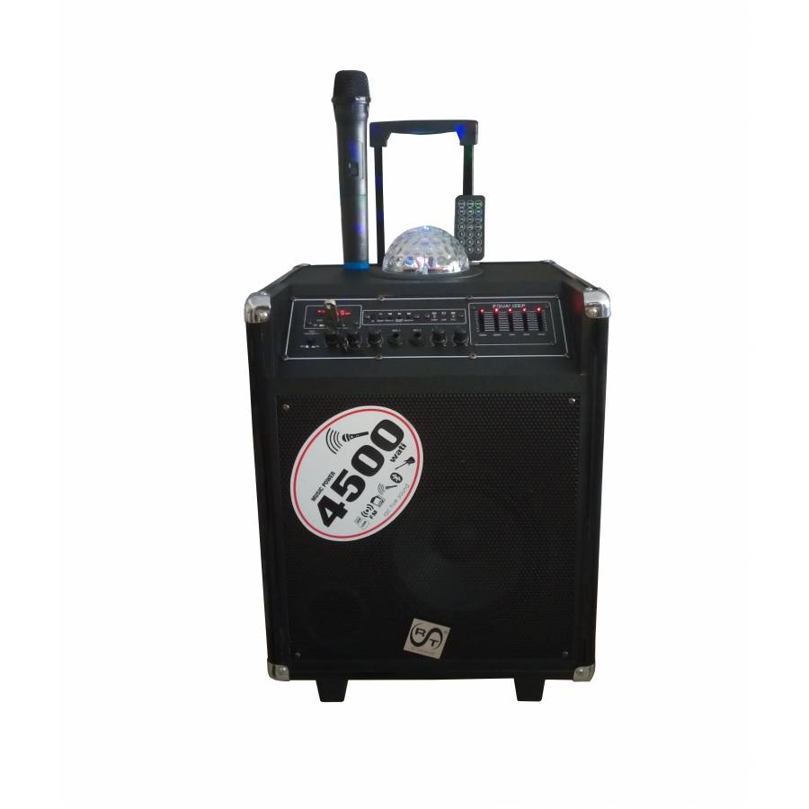 Boxa Audio Portabila Klausstech , Conectare Bluetooth , Putere 200 W , Port Usb , Cititor De Card Sd , Functia De Joc De Lumini Disco Glob , Microfon Wireless , Telecomanda Inclusa , Design Clasic , Culoare Negru