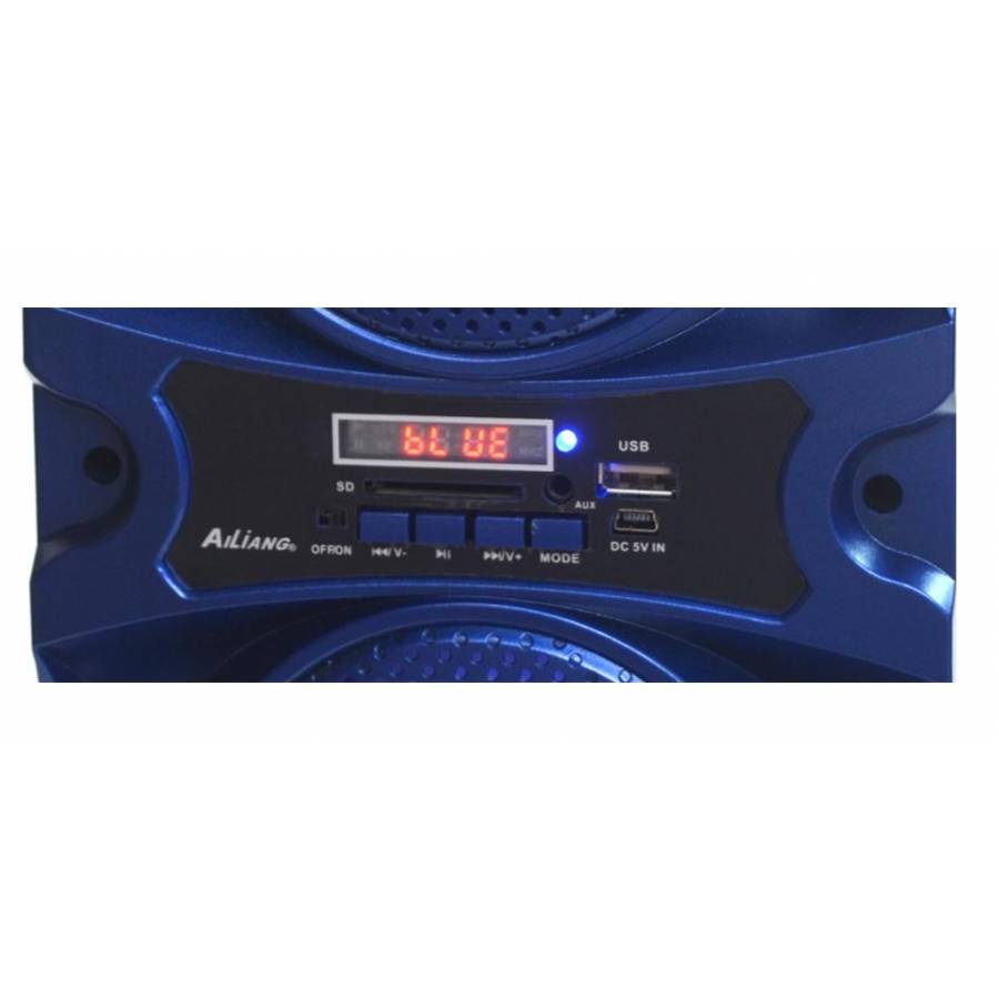 Boxa Audio Portabila Klausstech Cu Bluetooth , Joc De Lumini Pe Difuzor Si Telecomanda Inclusa , 1500 Mah ,  Putere Rms 30 W , 4 Ohmi