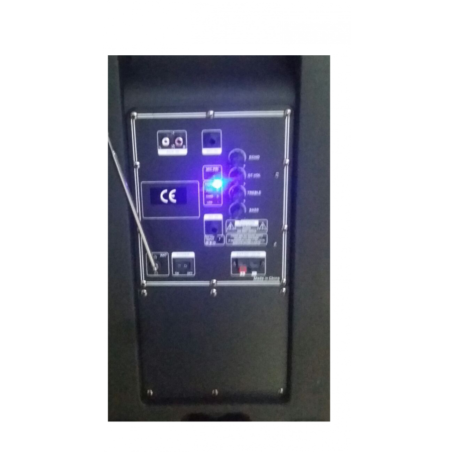 Boxa Audio Portabila Temeisheng, Conectivitate Prin Bluetooth , Putere Rms 100 W , Port Usb, Card Microsd , Frecventa 50hz-20khz  , Impedanta 4 Ohmi , Culoare Negru