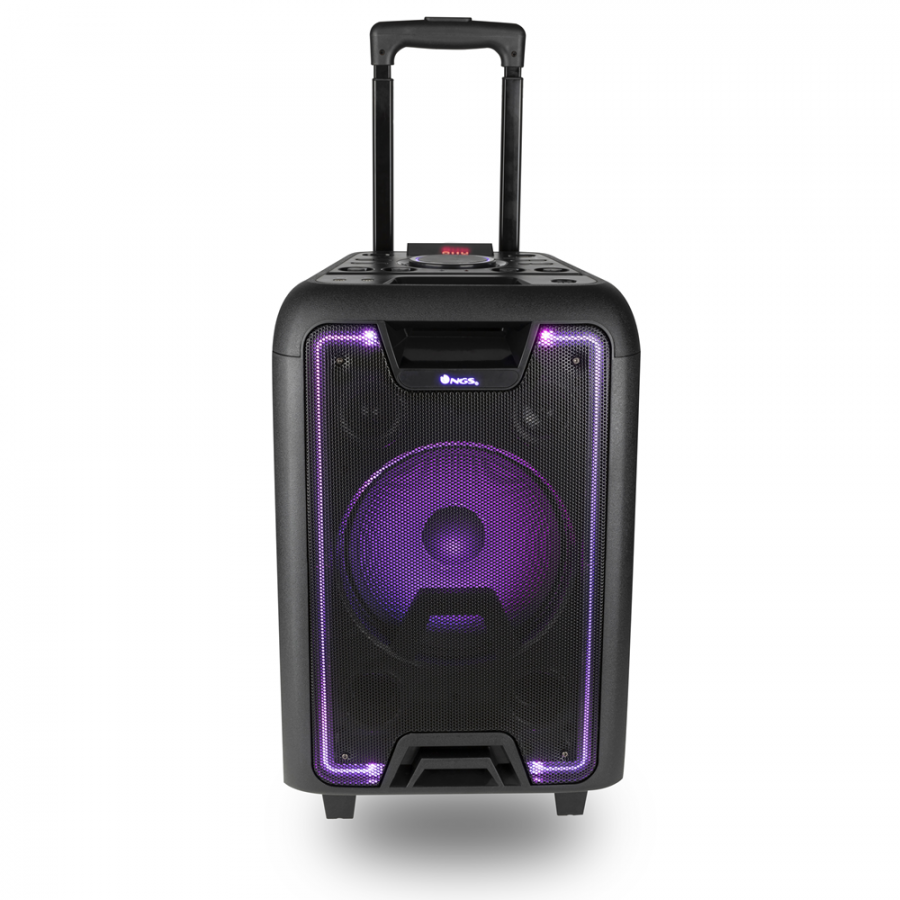 Boxa Audio Portabila Wildmetal Ngs , Conectivitate Prin Bluetooth , Port Usb , Card Sd , Radio Fm , Microfon Cu Ecou Si Control Al Volumului , Controlul Treptelor Si Basului De La Distanta , Culoare Negru