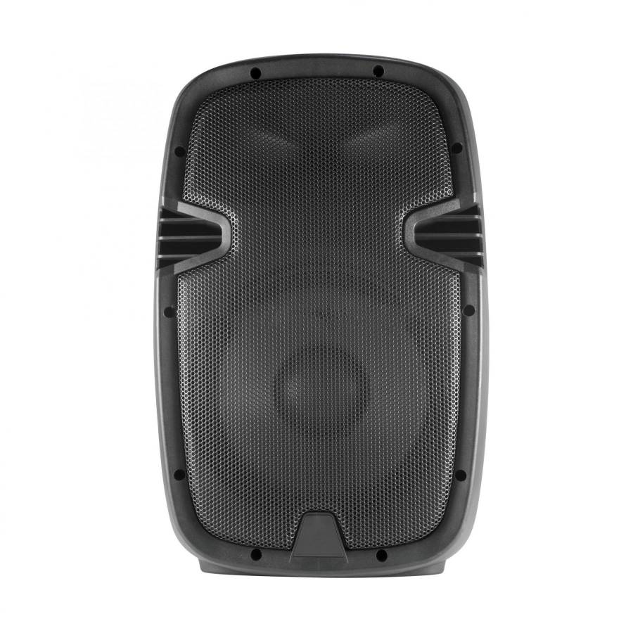 Boxa Audio Profesionala Activa , Conectare Prin Bluetooth, Radio Fm, Ecran Lcd , Putere Iesire 220 W ,port Usb, Card Sd, Sdhc, Mmc, Intrare Aux, Microfon Inclus , Line ,  Culoare Negru