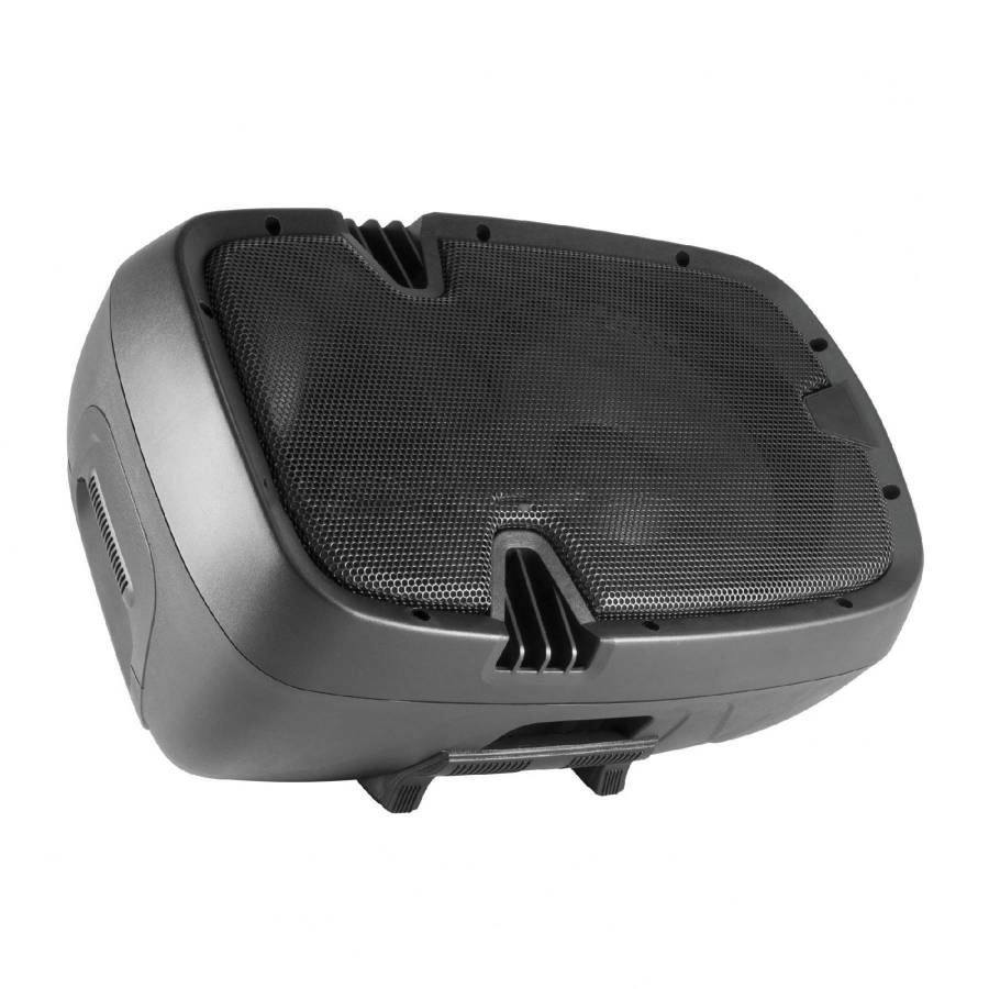 Boxa Audio Profesionala Activa , Conectare Prin Bluetooth, Radio Fm, Ecran Lcd , Putere Iesire 220 W ,port Usb, Card Sd, Sdhc, Mmc, Intrare Aux, Microfon Inclus , Line ,  Culoare Negru