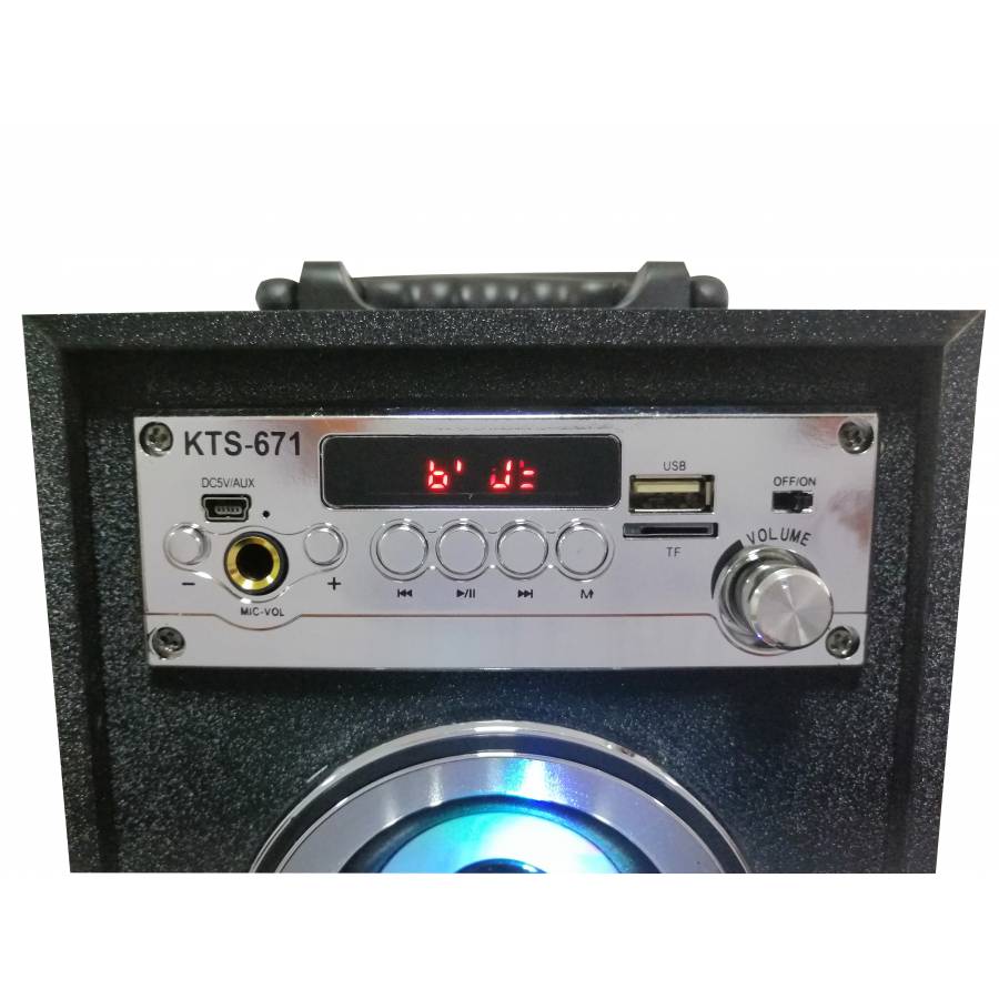 Boxa Audio Profesionala Wireless, Functie Karaoke, Fm Radio, Tf Card , Port Usb , Conectivitate Prin Functia Bluetooth , Negru