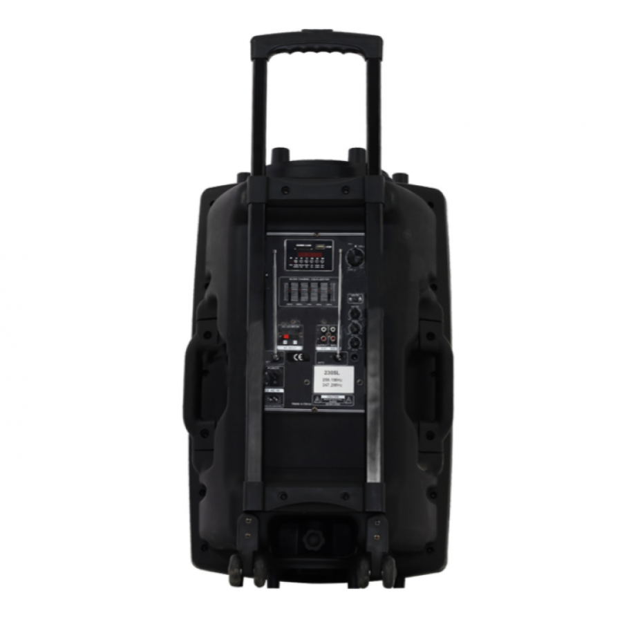 Boxa Audio Troler Audio 12″, Bluetooth, Mp3 Cu Sdcard Si Usb, Radio Fm, 150 W, Egalizator, Alimentare 220v/50hz, Maner De Transport, Negru