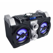 Boxa Audiosound  Profesionala  Cu Bluetooth , Lumini Pe Woofere Cu Ritm Bass, 50w Si Microfon