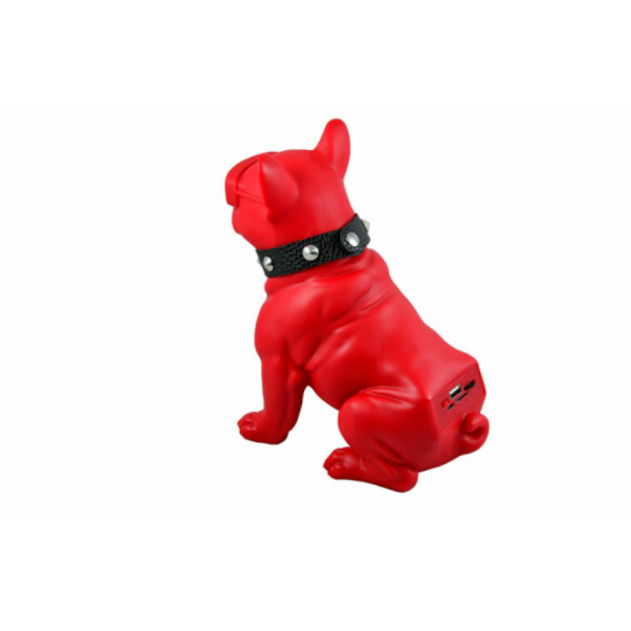 Boxa Bulldog Klausstech,  Bluetooth, Card, Radio, Design Modern, Bass, Lumini Led, Amplificator, Rosu