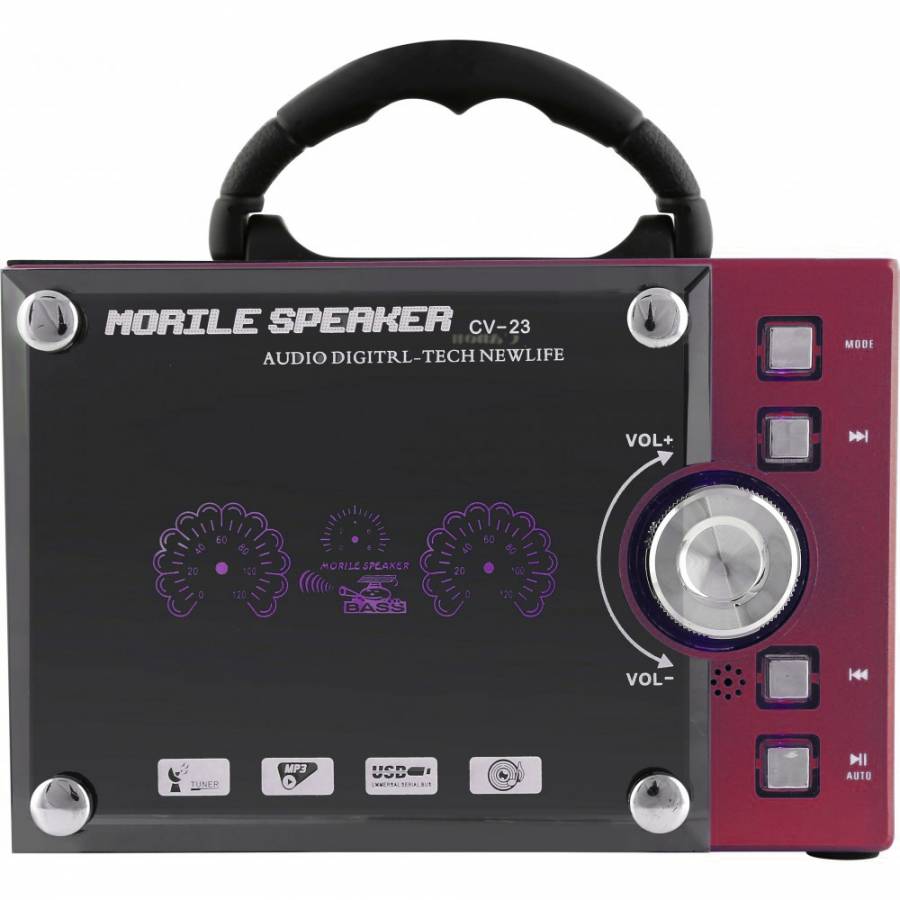 Boxa Cu Usb, Mmc, Sd, Bluetooth V3.0 , Aux 3.5 Mm , 3 Culori Led , Difuzor Dublu De 80 Db 5 W + 5 W , Baterie 2000 Mah