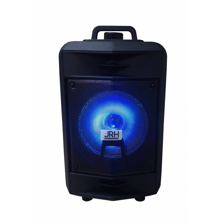 Boxa Jrh Portabila , Functii Multiple , Conectivitate Bluetooth , Radio Fm , Port Usb , Microfon Cu Fir Si Telecomanda , 1500  Mah , Difuzor De 8  , Negru