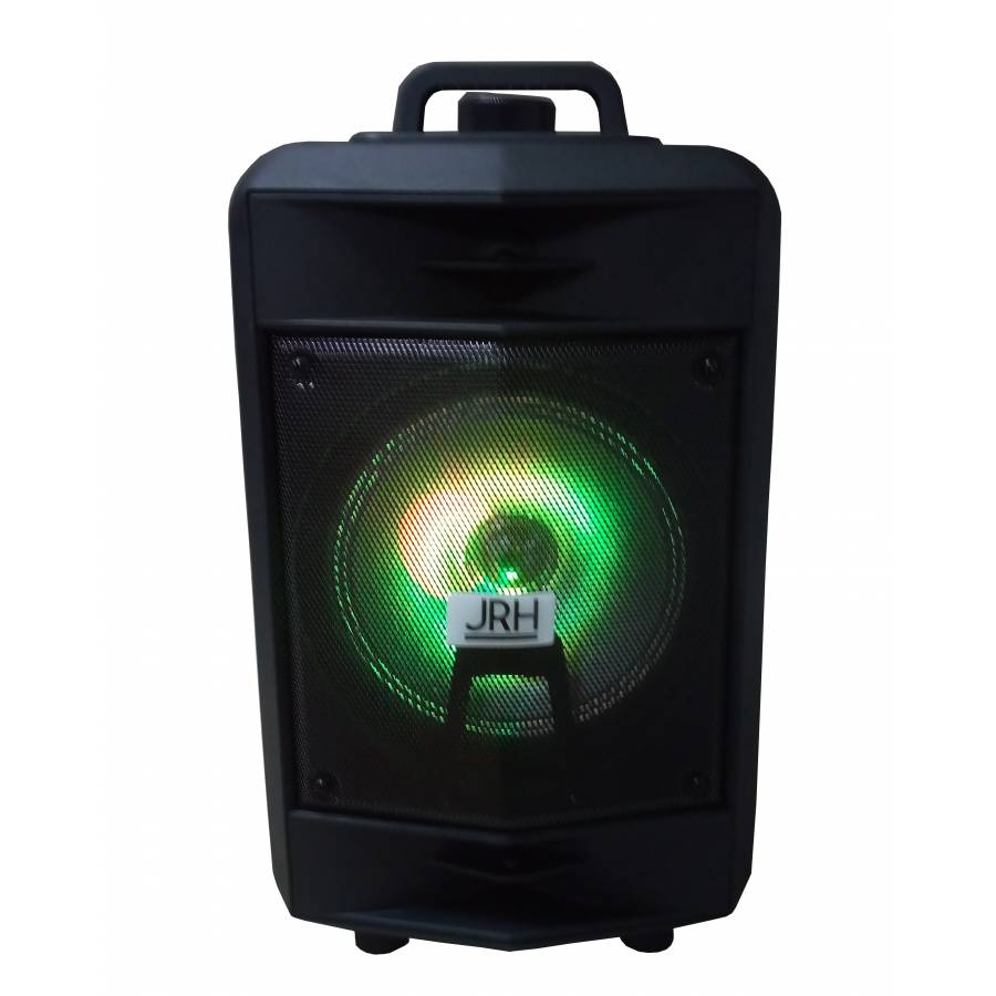 Boxa Jrh Portabila , Functii Multiple , Conectivitate Bluetooth , Radio Fm , Port Usb , Microfon Cu Fir Si Telecomanda , 1500  Mah , Difuzor De 8  , Negru