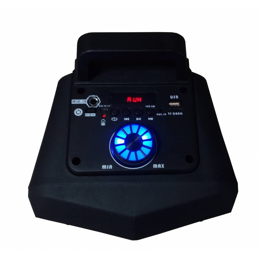 Boxa Jrh Portabila , Functii Multiple , Conectivitate Bluetooth , Radio Fm , Port Usb , Microfon Cu Fir Si Telecomanda , 1500  Mah , Difuzor De 8  , Negru