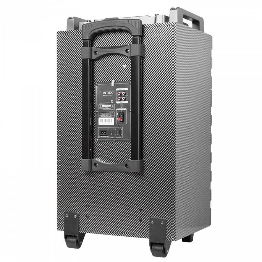 Boxa  Portabila Activa Intex Dj , Conectivitate Bluetooth , Port Usb , Sd Card , Aux In , 100 W , Argintiu