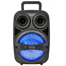 Boxa Portabila Activa Klausstech, Troler, Usb, Tf Card, Bluetooth, Radio Fm, Aux, Microfon, Telecomanda, Lumini Led, Putere 20w, Design Ergonomic, Usor De Folosit, Negru