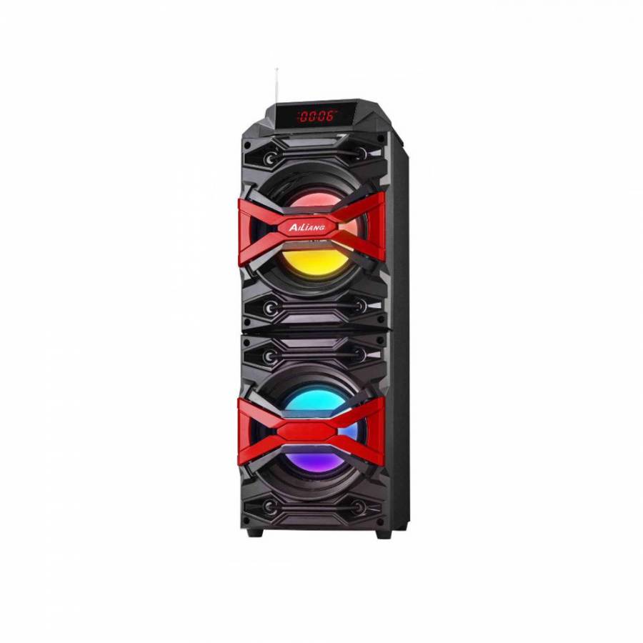 Boxa Portabila Ailiang ,  Port Usb/card Sd/radio Fm/ , Cu Telecomanda Inclusa Si Microfon , Putere Rms 10 W