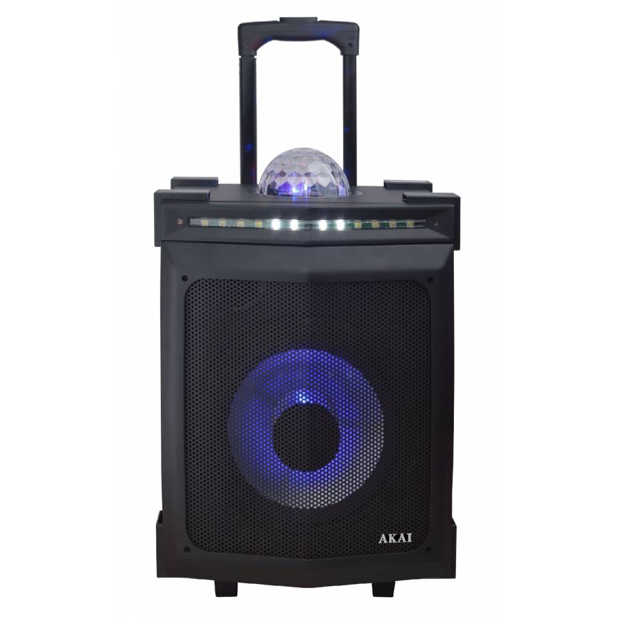 Boxa Portabila Audio, 30w, Bluetooth, Usb, Aux In, Fm, Afisaj Led, Glob Rgb, Karaoke, Troler, Telecomanda, Culoare Negru