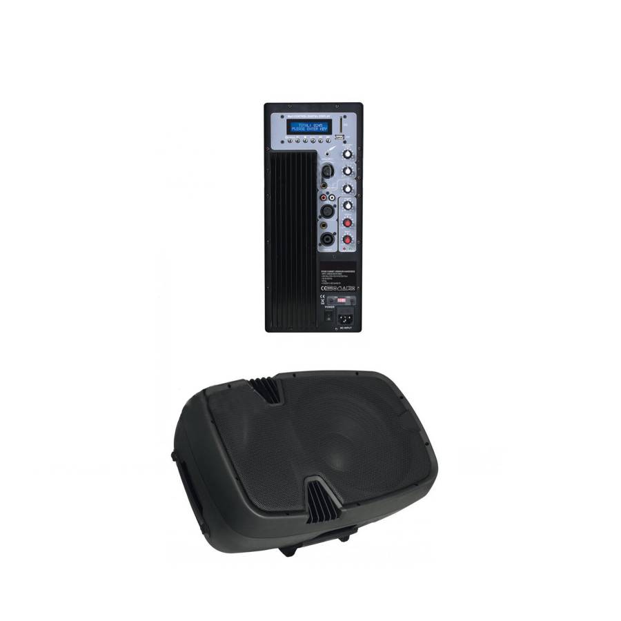 Boxa Portabila Audio Activa Klausstech Cu Mp3 Player, Putere Rms 400w, Intrare Usb, Slot Card Sd, Sdhc, Mmc , Intrare Aux, Intrare Mic, Line In , Culoare Negru