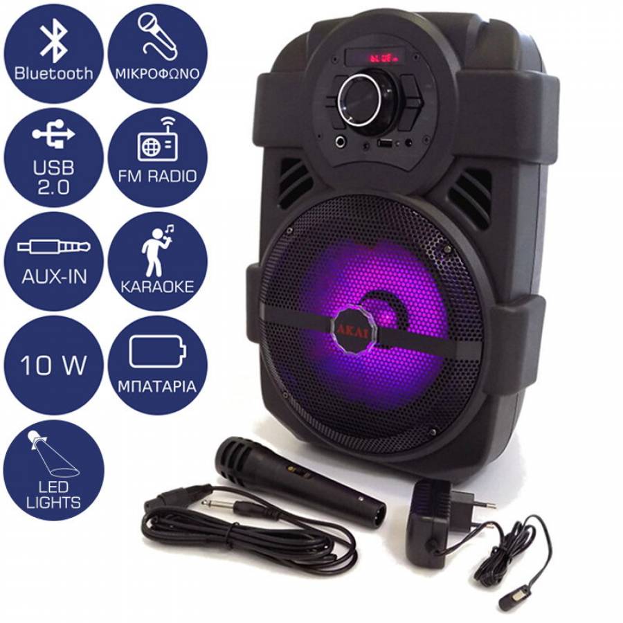 Boxa Portabila Conectivitate Fara Fir, Bluetooth, Usb, Display Digital Led