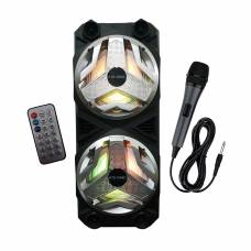 Boxa Bluetooth Portabila 2x10W Negru, Card SD, Port USB