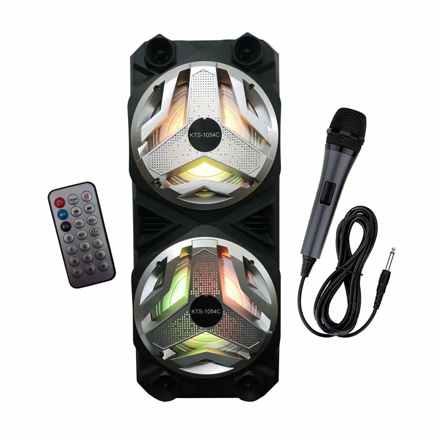 Boxa Bluetooth Portabila 2x10W Negru, Card SD, Port USB