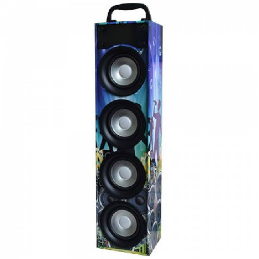 Boxa Portabila Cu 4 Difuzoare , Usb, Mp3, Radio Fm, Bluetooth