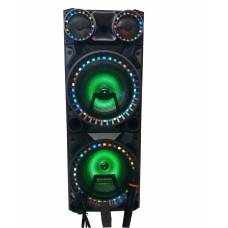 Boxa Portabila , Cu Bluetooth , Lumini Pe Woofere , Cititor Usb , Sd Card , Microfon Wireless , Telecomanda