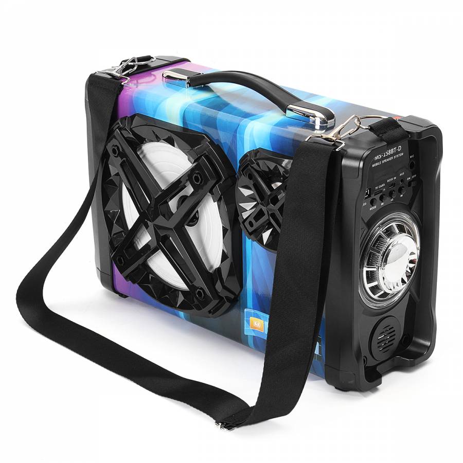 Boxa . Portabila Cu Bluetooth , Multimedia Audio , Microsd Card , Usb , Joc De Lumini