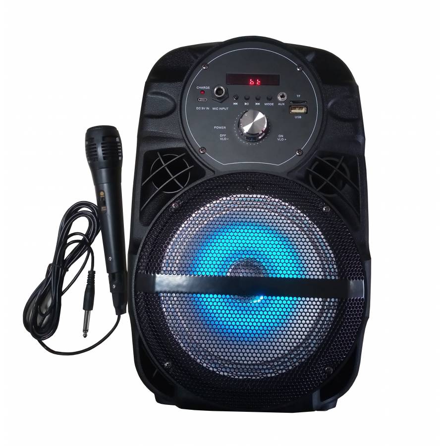 Boxa  Portabila , Cu Bluetooth , Usb , Tf Card , Display Digital  , Telecomanda Si Microfon Cu Fir