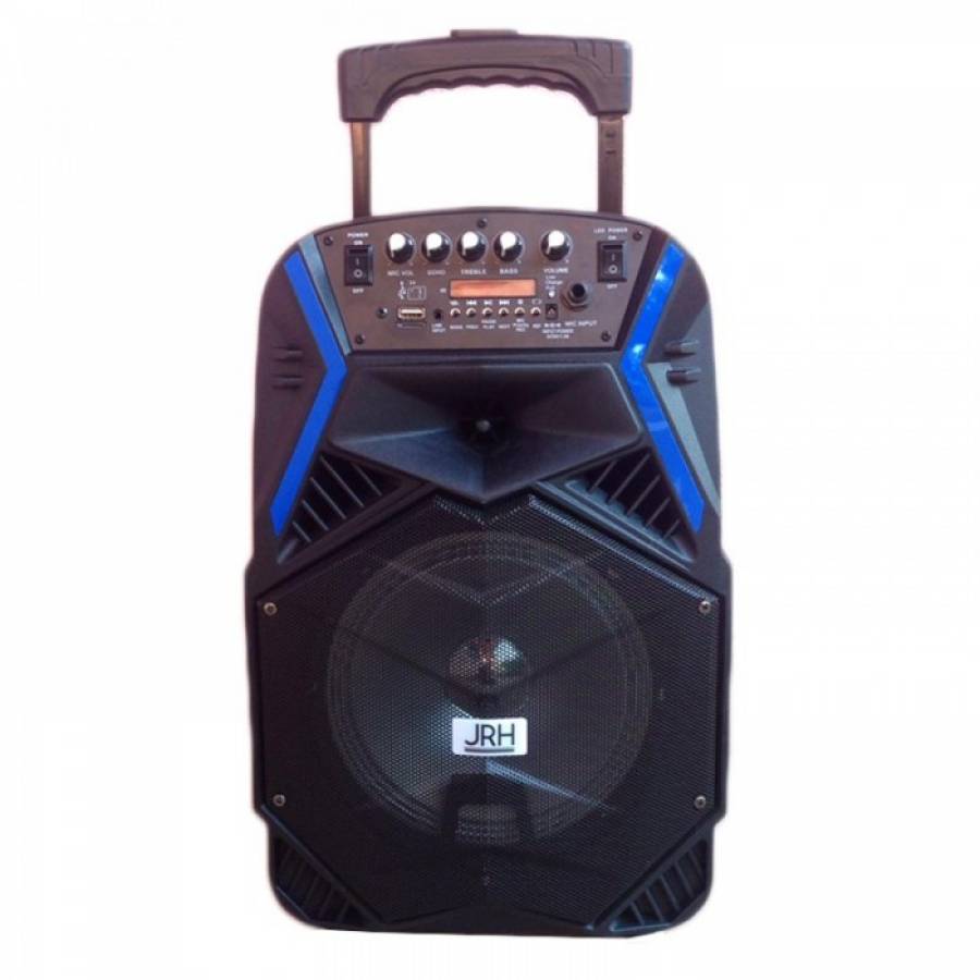 Boxa Portabila Cu Conectori Usb , Tf Card , Bluetooth , Radio Fm , Microfon Wireless Si Telecomanda