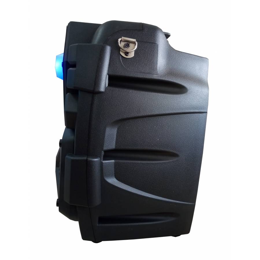 Boxa Portabila Cu Functia Bluetooth , Port Usb ,tf Card , Aux In , Curea De Umar , Lumini Pe Woofer ,  Frecvtenta  90hz-20khz , 60 Db , Negru