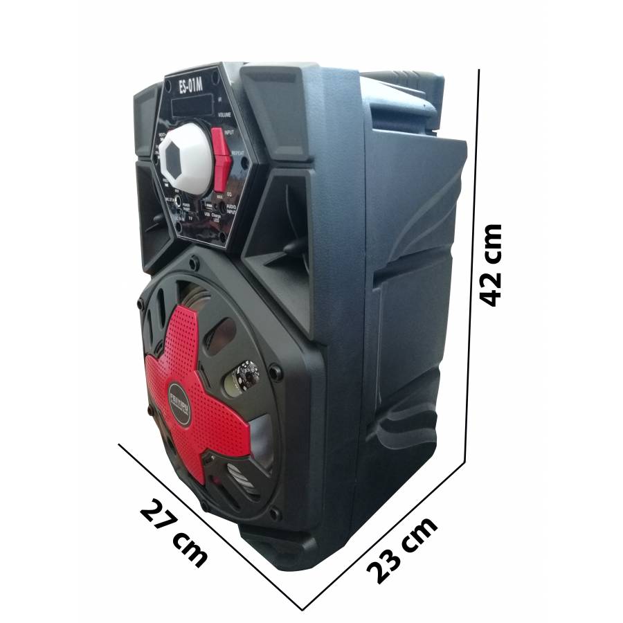 Boxa Portabila Feiyiupu Audio , Karaoke, Conectivitate Bluetooth, Aux In,port Usb, Tf/sd Card, Egalizator, Led-uri, Microfon Inclus, Radio Fm ,tip Troller ,negru