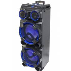 Boxa Portabila Ibiza Dj  , Lumini Woofere , Troler , Cititor Usb , Sd Card