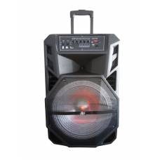 Boxa Portabila Jrh , Putere Muzicala 1000 W , Port Usb , Radio Fm , Conectivitate Bluetooth , ,microfon Wireless , Led Light , 2200  Mah , Negru