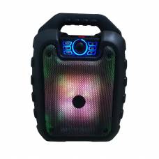 Boxa Portabila Klausstech, Reglaj Volum, Display, Putere 9w, Bluetooth, Mp3, Tf Card, Radio Fm, Usb, Lumini Led, Usor De Transportat Si Depozitat, Simplu De Folosit, Negru