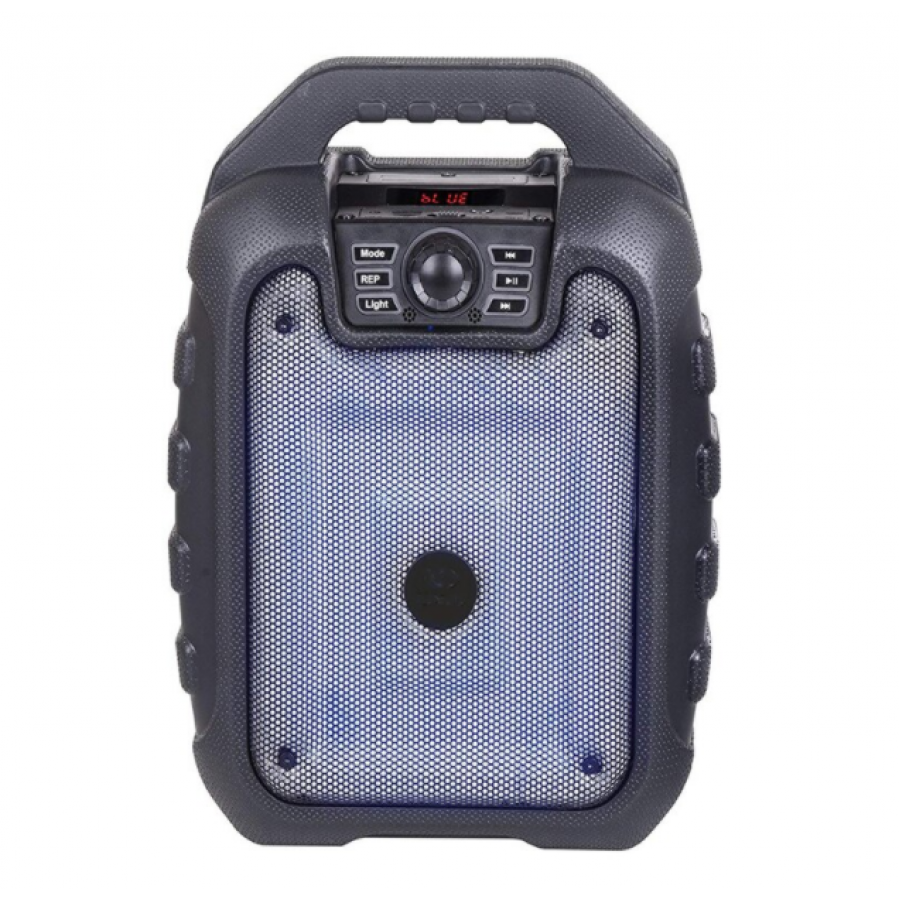 Boxa Portabila Klausstech, Reglaj Volum, Display, Putere 9w, Bluetooth, Mp3, Tf Card, Radio Fm, Usb, Lumini Led, Usor De Transportat Si Depozitat, Simplu De Folosit, Negru