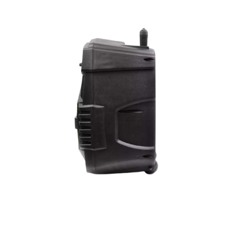 Boxa Portabila Klausstech, Troler, Microfon, Radio Fm, Sd Card, Bluetooth, Usb, Egalizator, Compatibilitate Universala, Telecomanda, Putere 30w, Lumini Led, Negru