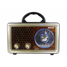 Boxa Portabila Meier Tip Radio, Fm/mw/sw1/sw2 Radio , Player Usb/sd ,  Player Mp3/wma , Putere 30w , Maro