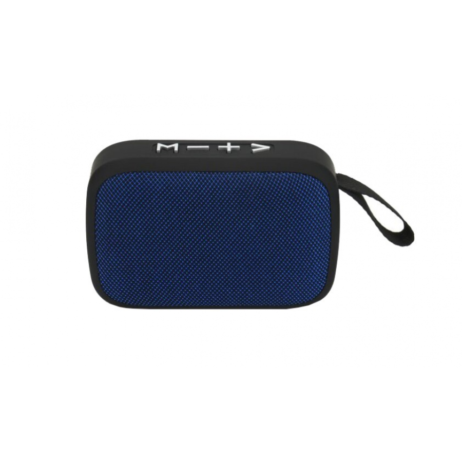 Boxa Portabila, Putere 2.5w, Compacta Si Ergonomica, Dimensiuni Reduse, Bluetooth, Usb, Tf Card, Radio Fm, Albastru