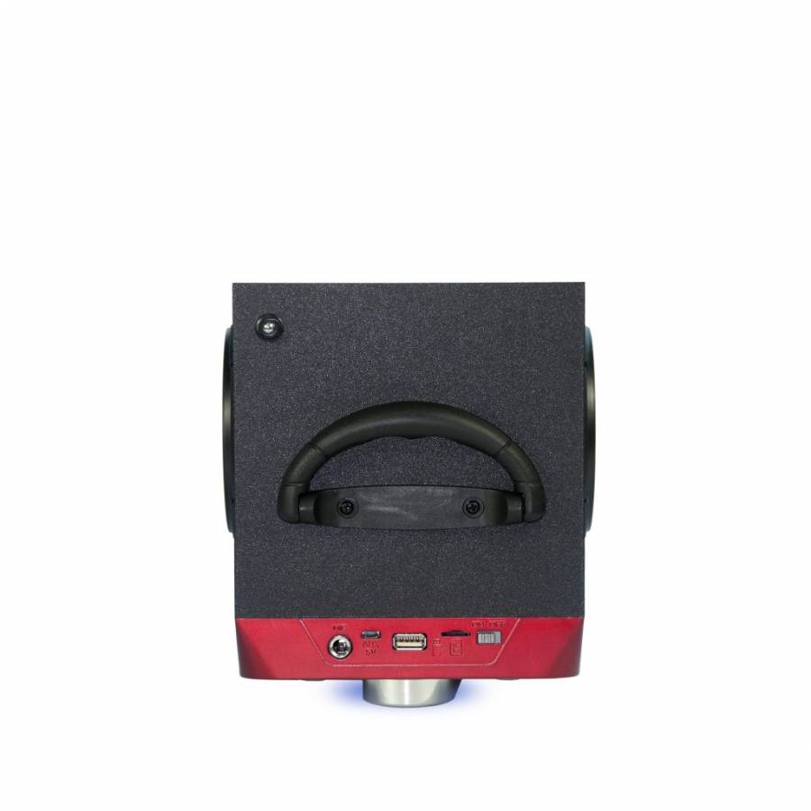 Boxa Portabila, Putere 6w, Bluetooth, Aux 3.5mm, Usb, Radio Fm, Karaoke, Lumini Led, Lumini Disco, Antena Extensibila, Maner De Transport, Microfon, Negru