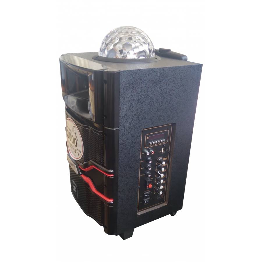 Boxa Portabila Puternica , Joc De Lumini Rgb , Port Usb , Card Sd , Radio Fm, Telecomanda Si Microfon , Putere Rms 3000 W , Difuzor 10
