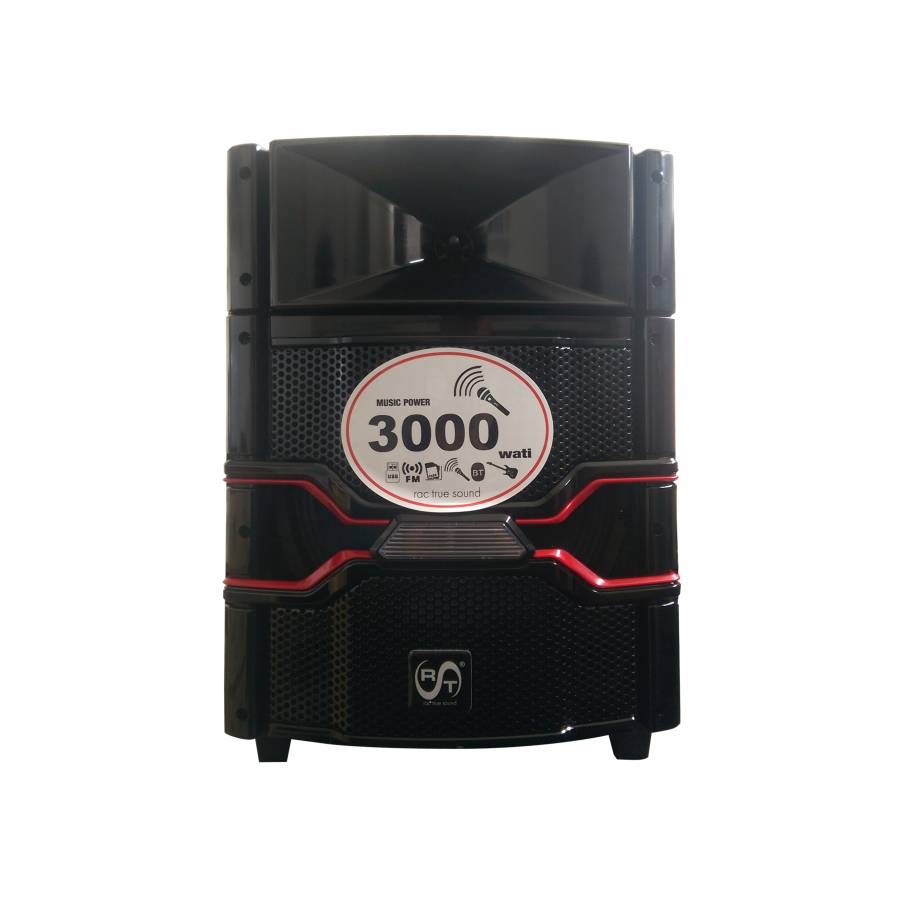 Boxa Portabila Puternica , Joc De Lumini Rgb , Port Usb , Card Sd , Radio Fm, Telecomanda Si Microfon , Putere Rms 3000 W , Difuzor 10