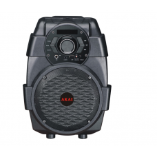 Boxa Portabila, Tip Troler, Putere 10w, Mp3-player, Radio Fm, Bluetooth, Usb, Aux 3.5mm, Karaoke, Display Led, Negru