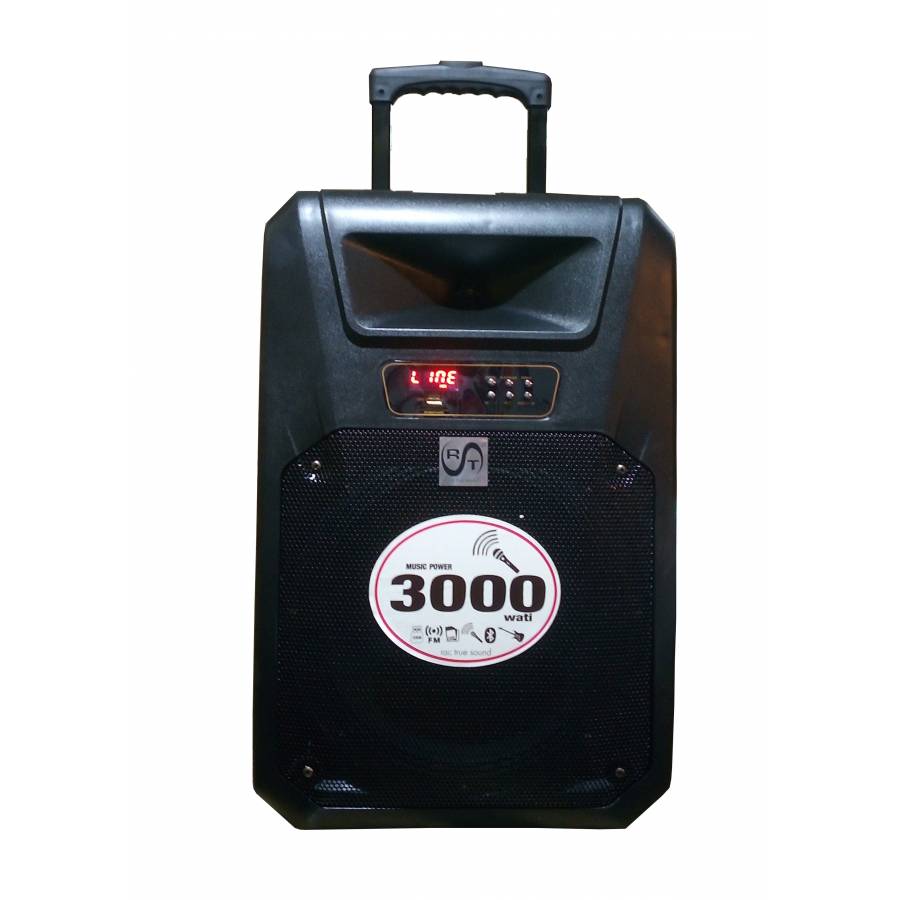 Boxa Portabila , Tip Troller Rac True Sound , Microfon Inclus , Telecomanda,  Functie Bluetooth , Port Usb , Card Sd, Intrare Aux