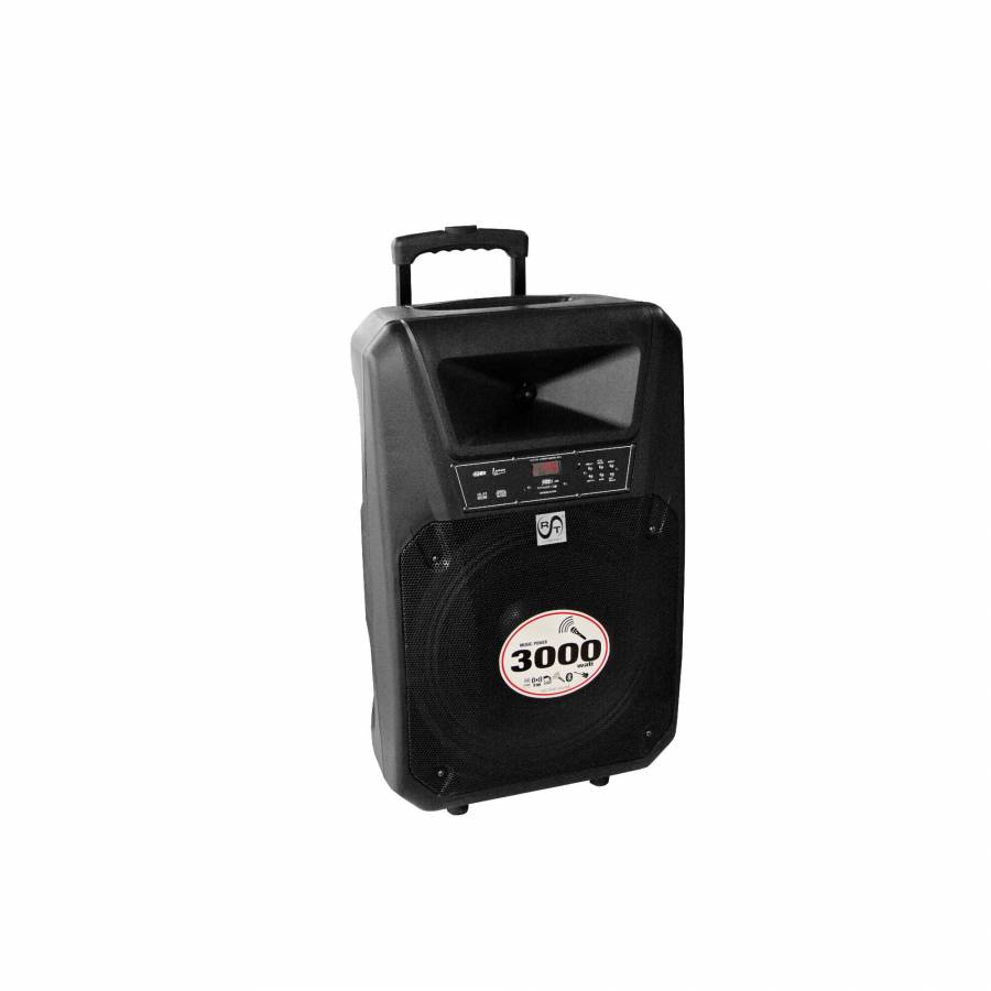 Boxa Portabila , Tip Troller Rac True Sound , Microfon Inclus , Telecomanda,  Functie Bluetooth , Port Usb , Card Sd, Intrare Aux