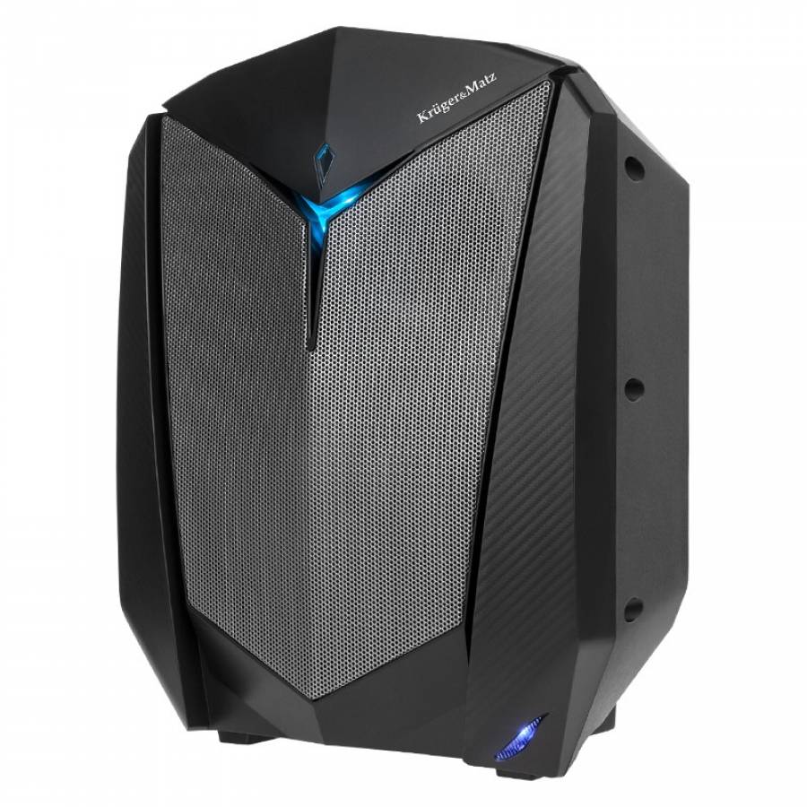 Boxa Portabila Wireless Kruger&matz, 20 W, Impedanta 3 Ohm, Difuzor 8 Inch, Microfon Si Telecomanda Incluse, Conectivitate Bluettoh, Aux In, Slot Sd Card, Raspuns In Frecventa 80 Hz - 20 Khz, Design Inovativ, Negru