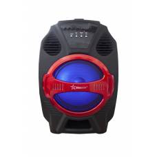 Boxa Profesionala , 180w Pmpo, Microfon Si Telecomanda Inclusa , Led Pe Woofer , Radio Fm , Conectivitate Bluetooth , Negru