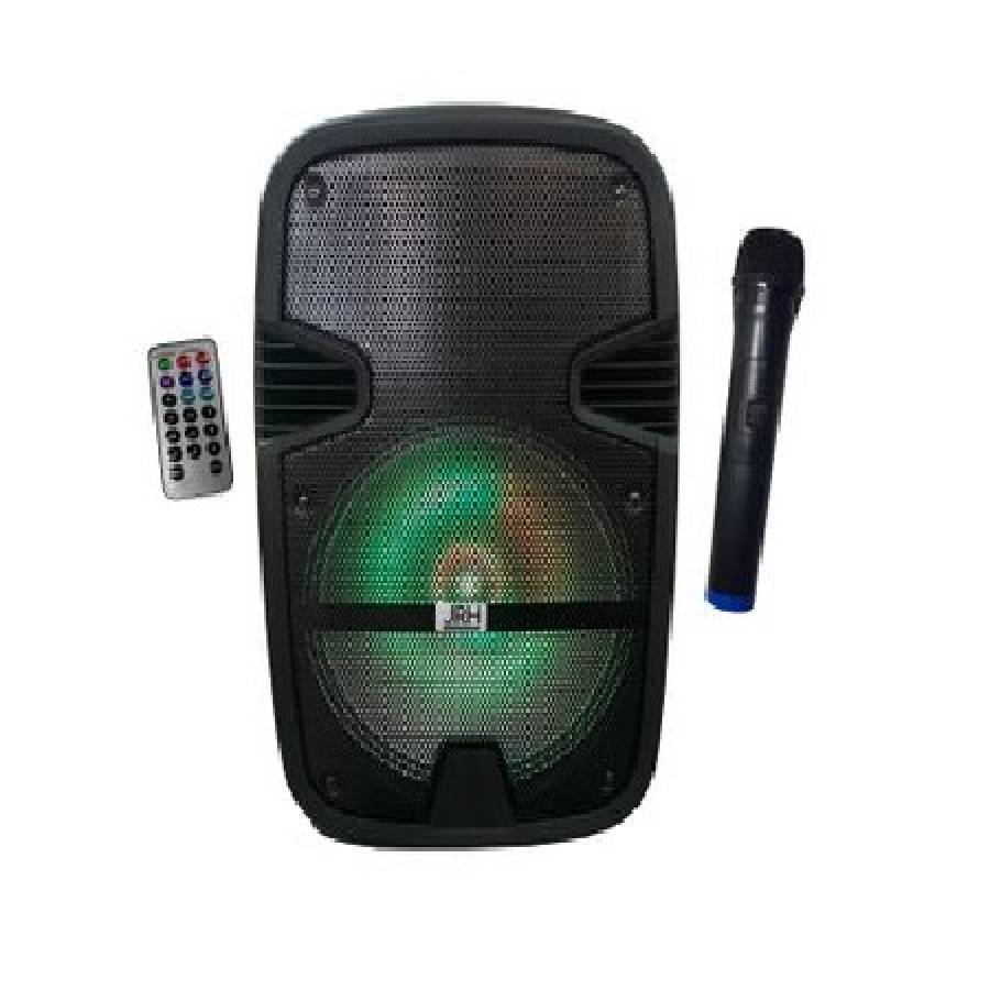 Boxa Profesionala Activa, Radio, Card, Usb , Bluetooth, Mp3 ,microfon Karaoke Wireless, Telecomanda